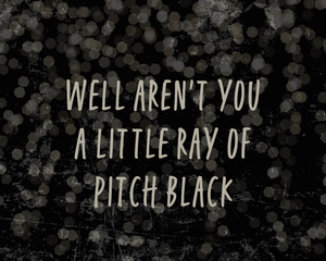 Little Ray Of Pitch Black Card