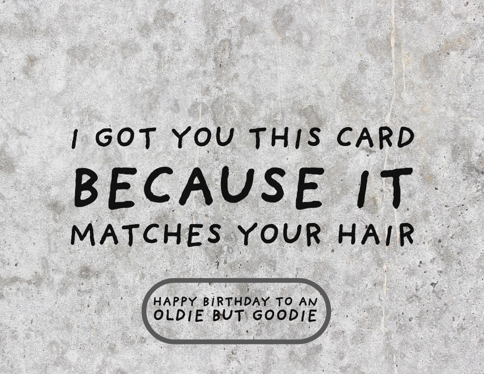 Matches Your Hair Card