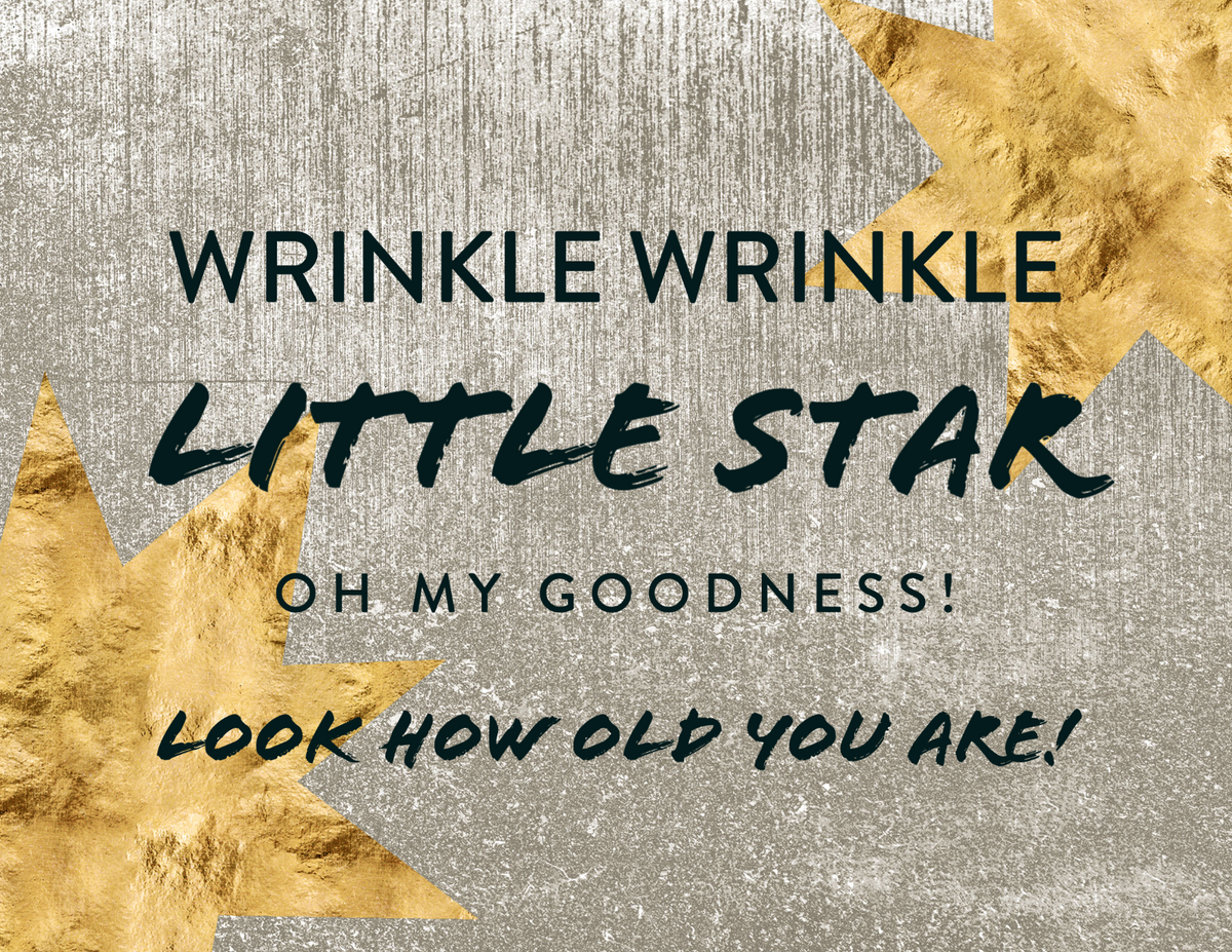 Wrinkle Wrinkle Little Star Card – mamabsmessages