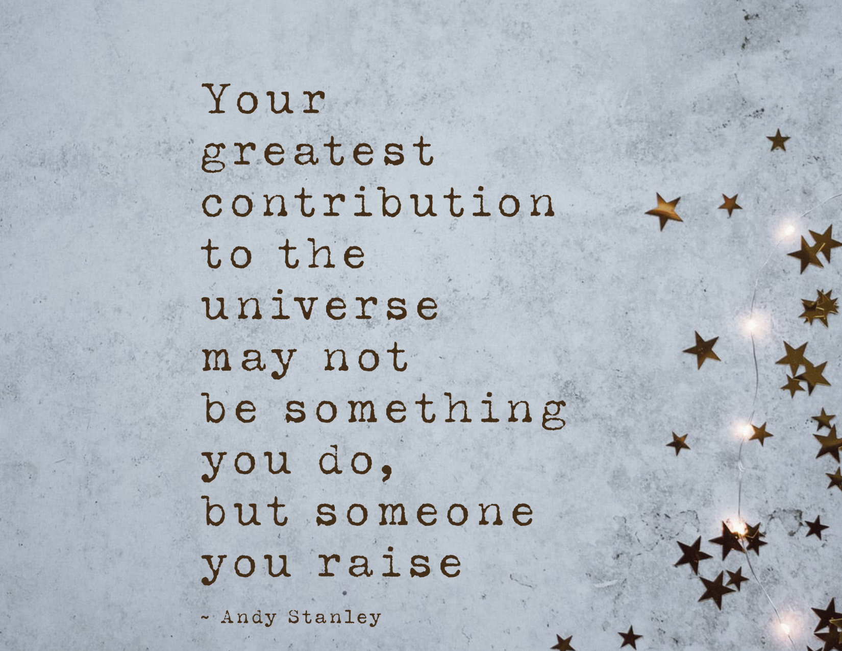 Your Greatest Contribution Card – mamabsmessages