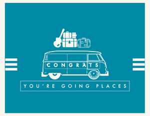 You're Going Places Van Card